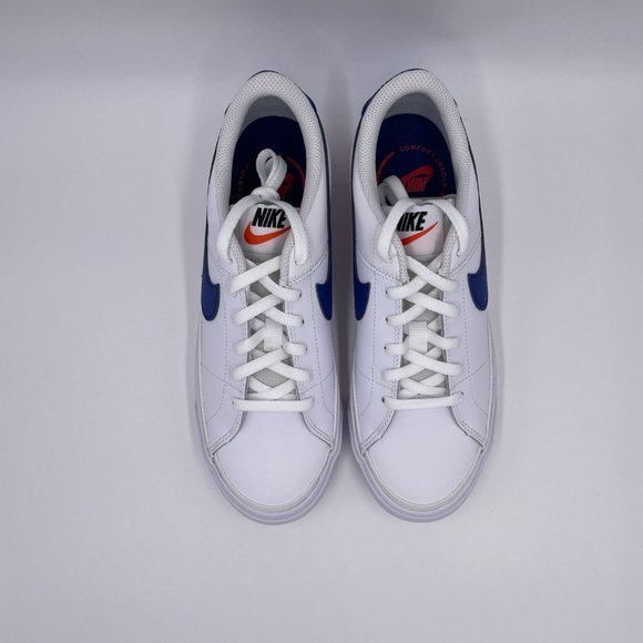 Nike Court Legacy White / Blue Womens Shoes - Picture 5 of 8